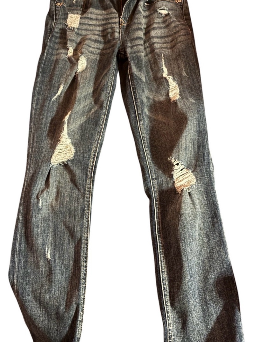 Express women’s NEW High-Rise Distressed Dark Blue Skinny Jeans Sz 2